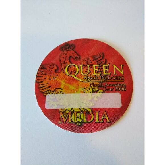 Queen Backstage Pass American Tour Paul Rodgers Original '06 Hard Rock Music Red - Picture 3 of 4